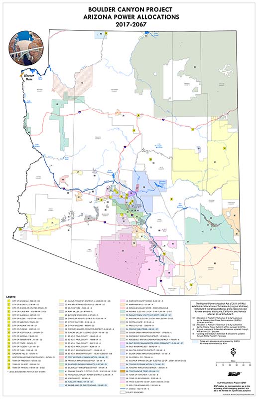 Arizona Power Authority Customer Map